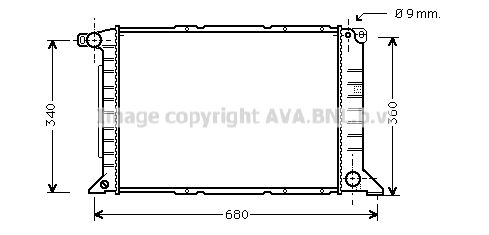 AVA QUALITY COOLING Радиатор, охлаждение двигателя FDA2261